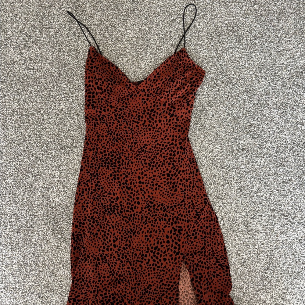 Windsor Red Spaghetti Strap Slip Dress